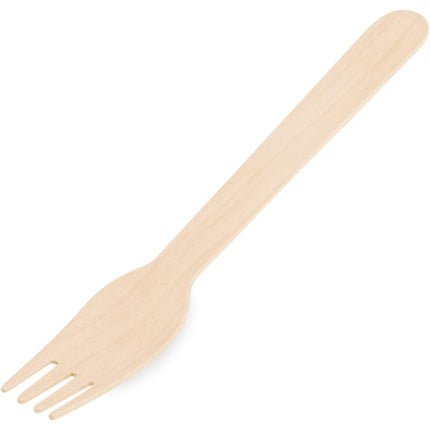 2000 Wooden Forks 16cm - Ideal for Events and Parties - Pack of 100 - Maison des fragrances