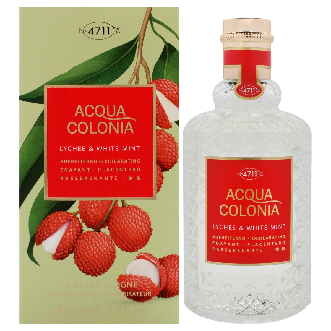 4711 Lychee And White Mint Eau de Cologne (EDC) Mixte 100ml - Maison des fragrances