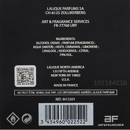 Lalique Encre Noire Eau de Toilette Homme 100 ml
