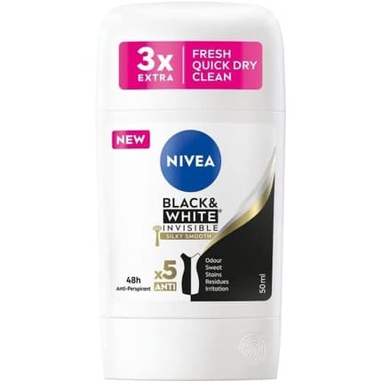 Nivea Black & White Invisible Silky Smooth Déodorant 50 ml
