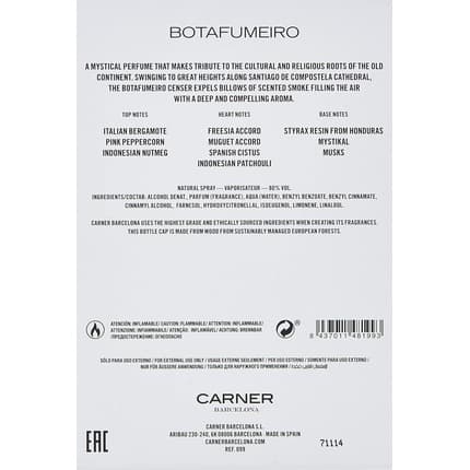 Carner Barcelona Botafumeiro Eau de Parfum