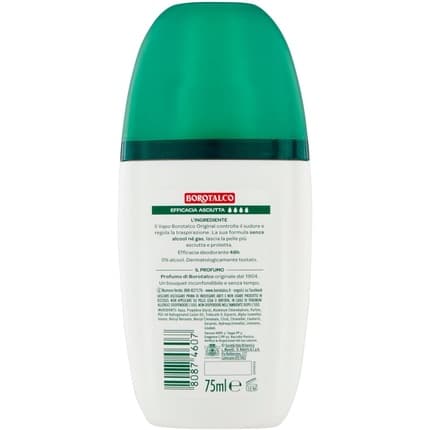 Borotalco Original No Gas Deodorant Déodorant (Déo) Mixte 75ml