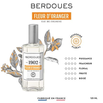 Berdoues 1902 Orange Blossom Eau de Cologne 125 ml