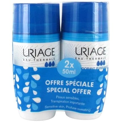 Uriage Power Roll-On Déodorant 50 ml - Lot de 2