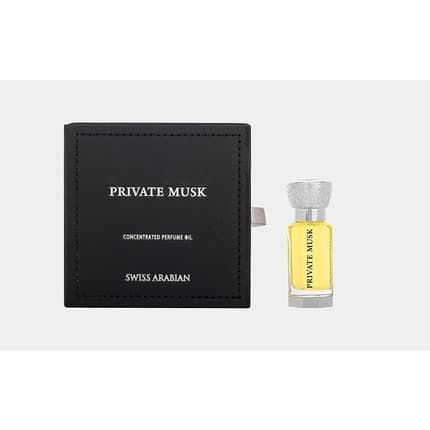 Swiss Arabian Private Musk Concentrated Perfume Oil Unisex Fragrance Eau de Parfum (EDP) Mixte 12ml