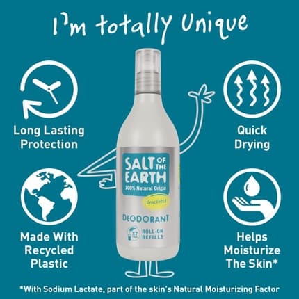 Salt Of The Earth Unscented Deo Rollon Refills Déodorant (Déo) Mixte 525ml