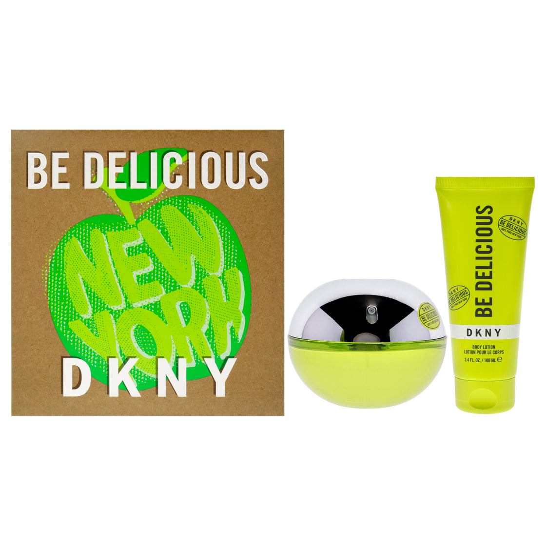 DKNY Be Delicious Eau de Parfum Femme 100 ml - Lot de 2