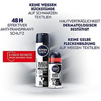 Nivea Men Invisible Black & White Déodorant 150 ml