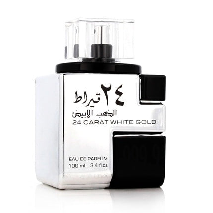 Lattafa 24 Carat White Gold Unisex Fragrance Eau de Parfum (EDP) Mixte 100ml