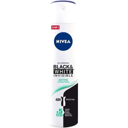Nivea Black & White Active Déodorant 200 ml