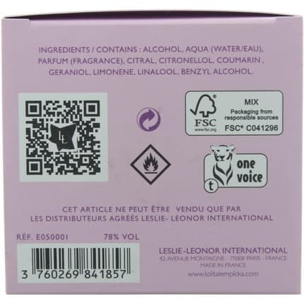 Lolita Lempicka Mon Eau Eau de Parfum (EDP) Mixte 50ml