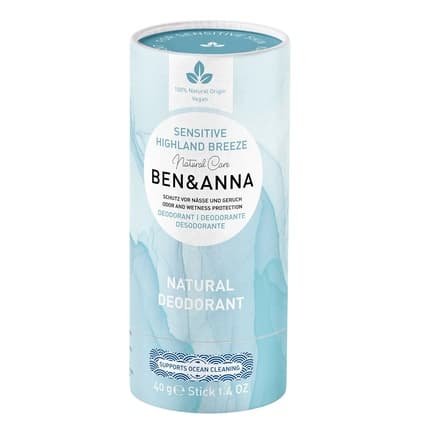 Ben&Anna Natural Sensitive Papertube Highland Breeze Déodorant 40 g