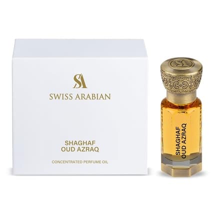 Swiss Arabian Shaghaf Oud Azraq Concentrated Perfume Oil Unisex Fragrance Parfum (Parfum) Mixte 12ml