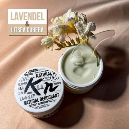 Activated Charcoal Deodorant 100% Natural Underarm Balm with Coconut Oil - Maison des fragrances