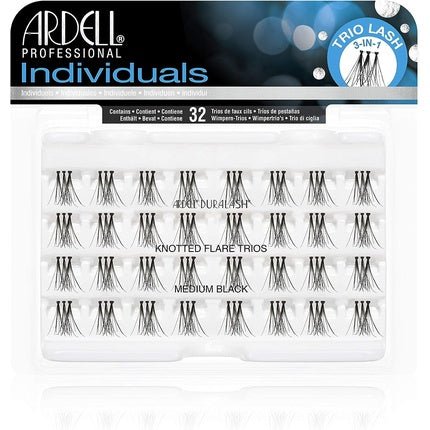 Ardell False Eyelashes Knotted Flare Trios Medium Black - Maison des fragrances