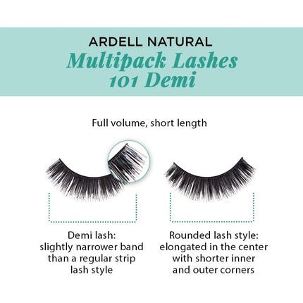 ARDELL Natural 101 Black False Eyelashes 4 Pack 25g - Maison des fragrances