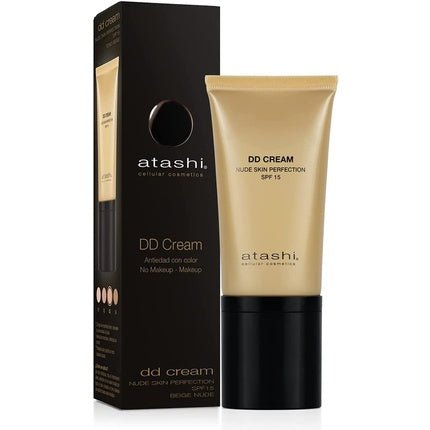 Atashi Anti - Ageing DD Cream Treatment without Makeup Color Retinol Airless Nude Beige Shadow SPF15 50ml - Maison des fragrances