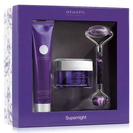 Atashi Dermofiller Mask with Oil - Milk Makeup Remover and Facial Roller Massager - Maison des fragrances