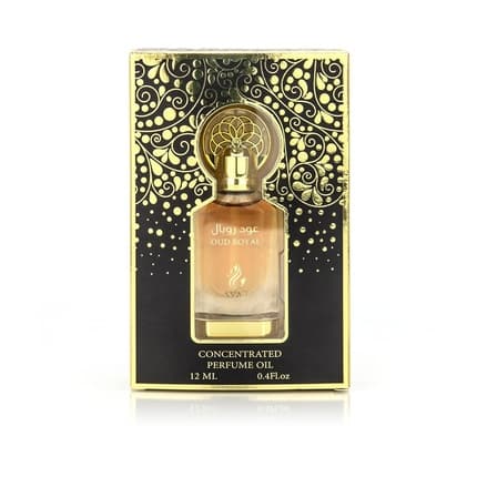 Ayat Perfumes Oud Royal Perfume Oil - Alcohol-Free Musk Extract Unisex Oriental Arabic Eau de Parfum (EDP) Mixte 12ml - Maison des fragrances