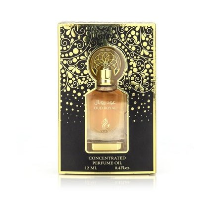 Ayat Perfumes Oud Royal Perfume Oil - Alcohol-Free Musk Extract Unisex Oriental Arabic Eau de Parfum (EDP) Mixte 12ml - Maison des fragrances