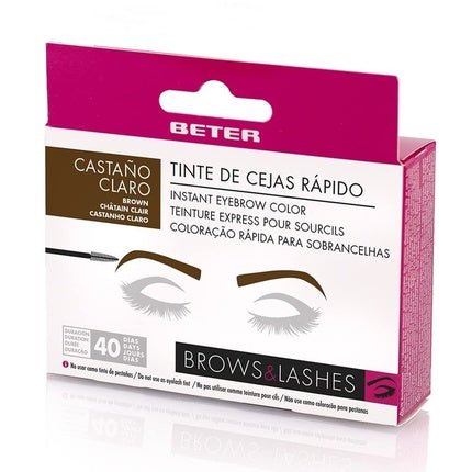 Beter Long Lasting Eyebrow Dye Set Quick and Easy Application Light Brown Eye and Eyebrow Makeup - Maison des fragrances