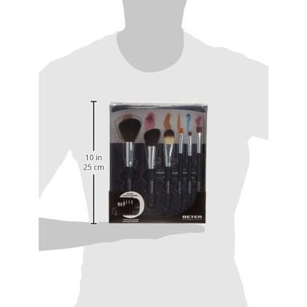 Beter Professional Makeup Brush Set with Folding Case for Face and Eye Makeup - Set of 6 Brushes - Maison des fragrances