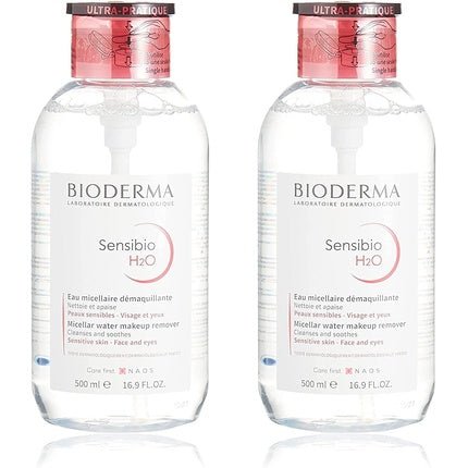 BIODERMA Sensibio H2O Micellar Water for Sensitive Skin 500ml - Pack of 2 - Maison des fragrances