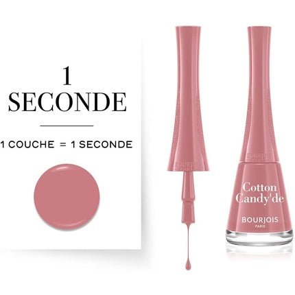 Bourjois 1 Seconde Nail Polish 50 Cotton Candy'de 9ml - Maison des fragrances