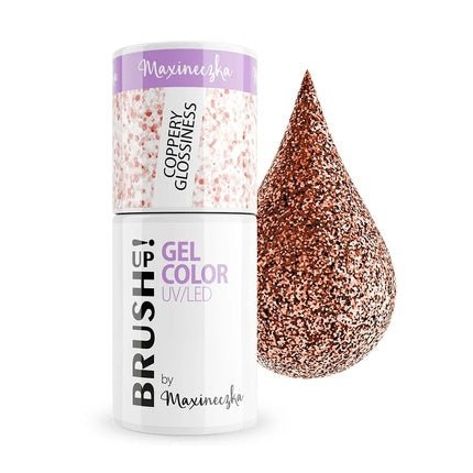 Brushup Gel Color Uv Led Hybrid Nail Polish Coppery Glossiness 5g - Maison des fragrances