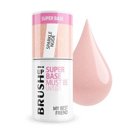 Brushup Super Base Must Be Uv Led Hybrid Nail Base My Best Friend Sparkle Nude 5g - Maison des fragrances