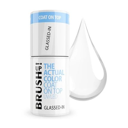 Brushup The Actual Color Coat On Top Uv Led Hybrid Top Coat Glassed In 5g - Maison des fragrances