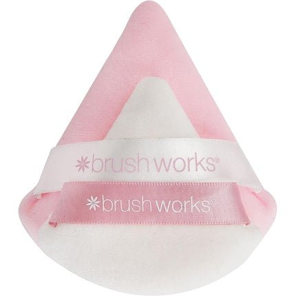 Brushworks Triangular Powder Puff Duo - Maison des fragrances