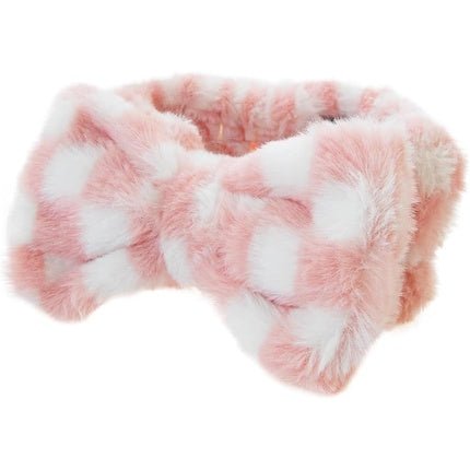 Cecily Pink & White Extra Soft Vintage Cosmetics Makeup Headband - Maison des fragrances