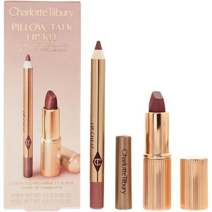Charlotte Tilbury Pillow Talk Lip Kit: Lip Liner 0.8g - Lipstick 1.5g - Maison des fragrances