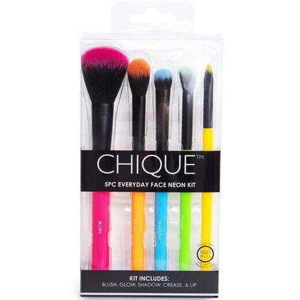 Chique 5 Piece Vegan Makeup Brush Set Cosmetic Applicator Gift - Maison des fragrances