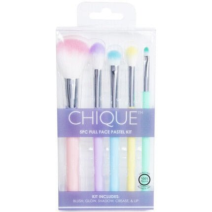 Chique 5 Piece Vegan Makeup Brush Set Cosmetic Applicator Gift - Maison des fragrances