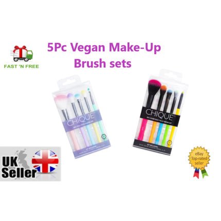 Chique 5 Piece Vegan Makeup Brush Set Cosmetic Applicator Gift - Maison des fragrances