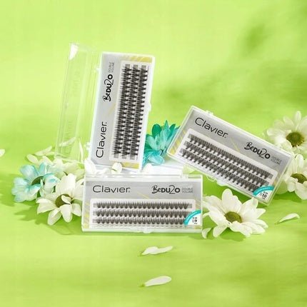 Clavier Artificial Eyelashes in Clusters BeDu2o Double Volume Various Lengths 8 - 14mm Ultravolume for a Perfect Look - Maison des fragrances