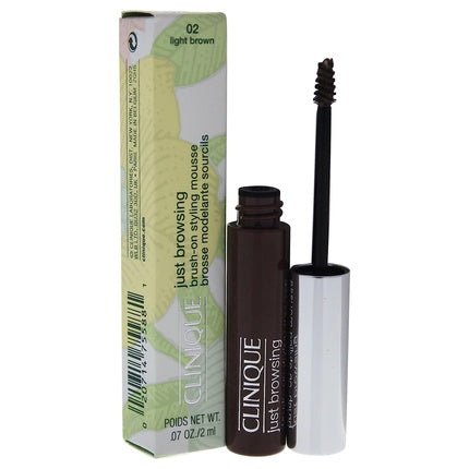 Clinique Just Browsing Brush - On Styling Mousse Light Brown 2ml - Maison des fragrances