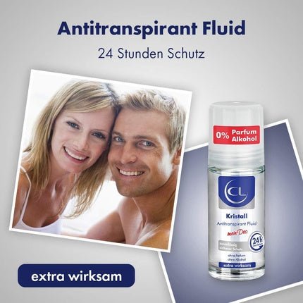 Crystal Cl Crystal Antiperspirant Against Heavy Sweating Deodorant Déodorant (Déo) Mixte 50ml - Maison des fragrances
