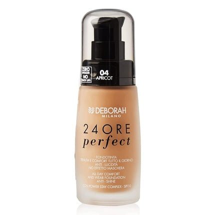 DEBORAH Makeup 24H Perfect 4 Apricot 30ml - Maison des fragrances