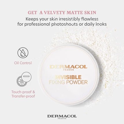 Dermacol Transparent Fixing Powder 13g White - Maison des fragrances