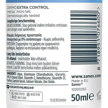 Dermo extra control micro talc - Anti-transpirant roll-on 48h - Maison des fragrances