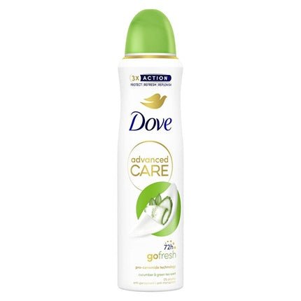 Dove Advanced Care Antiperspirant Cucumber & Green Tea Déodorant (Déo) Mixte 150ml - Maison des fragrances