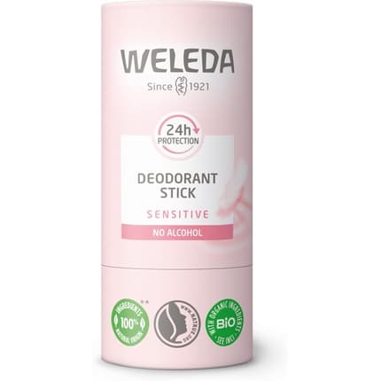 Weleda Sensitive Gentle Formula 24hr Protection 100 Natural Organic Vegan Déodorant 50 g