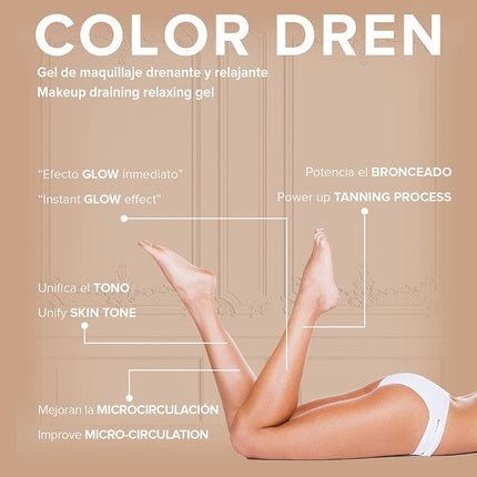 Elifexir Color Dren Leg Make - Up with Tanning Effect 150ml - Maison des fragrances