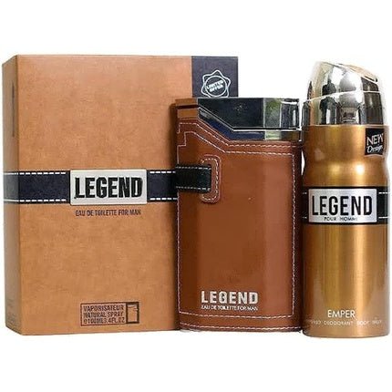 Emper Legend & Deodorant Coffret (Coffret) Homme 100ml - Maison des fragrances
