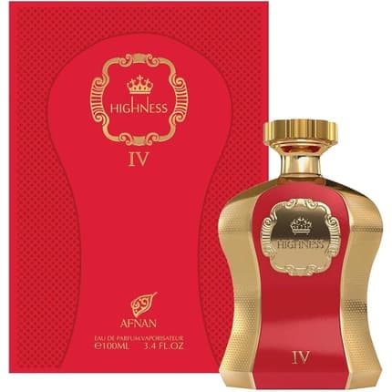 Afnan Highness Iv Red Eau De Parfum 100ml Unisex Spray