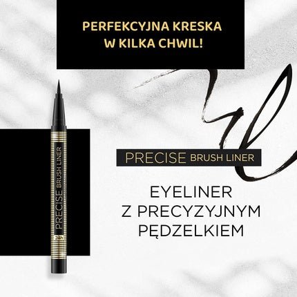 Eveline Cosmetics Precise Brush Liner - Long - Lasting Black - Maison des fragrances