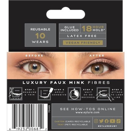 Eylure Luxe Faux Mink Ruby False Lashes - Maison des fragrances